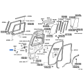Front Door Check Arm Bracket - Toyota Coaster BB42 BZB40 HZB50 TRB40 XZB40