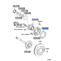 TOYOTA 42443-60020 Genuine Gasket, Brake Drum Oil Deflector