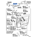 TOYOTA 4Runner GX460 Left Front Door Belt Weatherstrip 2010-2023
