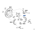 Toyota Parking Brake Shoe Assembly 46590-26020