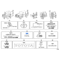 TOYOTA 75441-60240 Back Door Name Plate