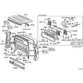 TOYOTA 61224-60010 Genuine Channel Roof Drip Side LH