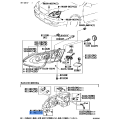TOYOTA 81196-50010 Retainer, Headlamp Protector, Lower LH