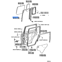 Lex-Run Rr Door Glass