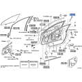TOYOTA OEM TAPE, BLACK OUT FRONT DOOR, INNER REAR LH 75986-33030