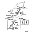Toyota Front Door Hinge Assembly, Lower LH 68740-60010