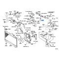 Toyota Water By-Pass Hose No. 1 16282-36022