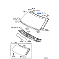 Dam, Window Glass Adhesive, No.2 - Toyota 56117-0D180