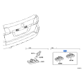 Toyota Lamp Sub-Assembly, License 81204-60020