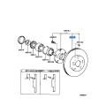 Toyota Genuine Front Brake Rotor (43512-50060)