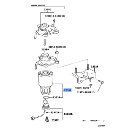 Toyota Fuel Filter 23390-30350 fits: Prado, Hiace and more