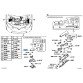Engine Fuse Box Cover - Toyota Camry 2016