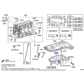 TOYOTA 12102-75010 Genuine Oil Pan Sub-Assembly