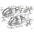 Toyota Panel, roof side, inner lh 61732-50031