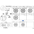 Toyota Genuine Ornament Sub-Assy Wheel Hub 42603-60510