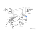Toyota PLATE ASSY, SLIDE DOOR LOCK STRIKER 69470-28100