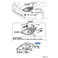 TOYOTA RETAINER, HEADLAMP PROTECTOR, UPR RH 81193-48080