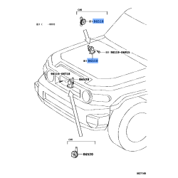 Genuine Lexus Toyota High Pitched Horn Assembly 86510-60240 OEM