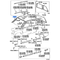 Toyota Land Cruiser LX470 Windshield Moulding Outside Right (1998-2007)