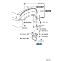 Toyota Mudguard Sub-Assy, Front Fender, LH