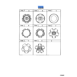 ORNAMENT SUB-ASSY, WHEEL HUB (FOR FRONT) - Toyota Land Cruiser 1998-2008