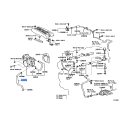 TOYOTA 16295-50110 Genuine Water By-Pass Hose No.7