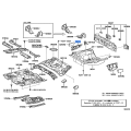 TOYOTA Genuine 58313-12300 Panel, Rear Floor Side