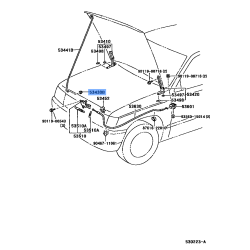 Hood Prop Rod Clip Grommet - Toyota Corolla (2003-2008), Matrix (2003-2008), Tacoma (2004-2014)
