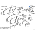 Lexus ES350 ES300h OEM Rear Right Wheel House Liner 65637-33060