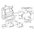 TOYOTA 67881-60120 Genuine Back Door Weatherstrip