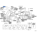 TOYOTA 68112-60160 Genuine Glass Sub-Assy, Front Door, LH