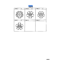 Wheel Hub Ornament Sub-Assembly - Toyota LX470 2001-2002