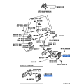 Rear Door Lock Assembly - Toyota Hilux 2WD/4WD RN85/YN100 4Runner 1989-1992, Left Hand