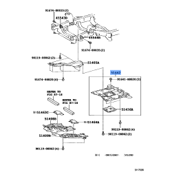 Toyota Land Cruiser 200 Engine Under Cover No.2 OEM 51420-60080
