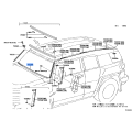 Toyota FJ Cruiser Lower Windshield Reveal Molding