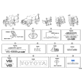 TOYOTA 75432-60030 PLATE, BACK DOOR NAME