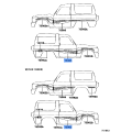TOYOTA 75985-60790 Stripe Front Door RH