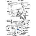 Toyota Genuine Back Door Torsion Bar Guide 68846-60010