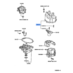 TOYOTA 19101-10020 CAP SUB-ASSY, DISTRIBUTOR
