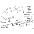TOYOTA 75895-02070 Tape, Moulding, No.1
