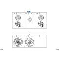 Toyota OEM Center Wheel Cap 42603-42110 - Set of 4