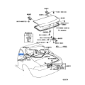 TOYOTA 64640-50020 OPENER ASSY, LUGGAGE DOOR LOCK