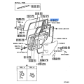 Toyota Land Cruiser Rear Right Door Quarter Window Weatherstrip 68188-60010
