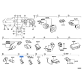 TOYOTA 84840-24020 Genuine Switch Assembly, Luggage Door Opening, Cancel