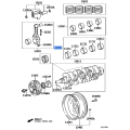 TOYOTA 11704-54081 Genuine Crankshaft Bearing Set U/S 0.25