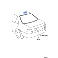 Moulding, Back Window, Outside Upper - Toyota 75571-33080