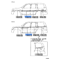 Toyota Genuine Front Door Stripe Right Hand 75985-60580
