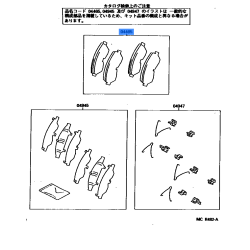 Brake Pad Toyota Front 04465-28171