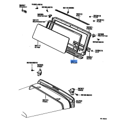 OEM Toyota Land Cruiser Windshield Weatherstrip Seal Molding 56211-90801