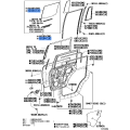 TOYOTA 68114-60301 Glass Sub-Assy, Rear Door, LH